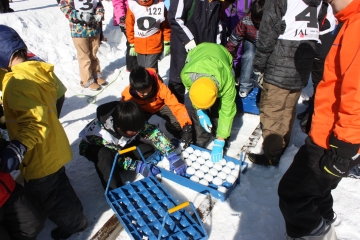 写真：豊根村雪合戦