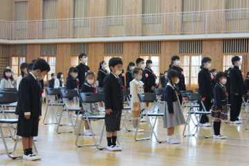 写真：入学式