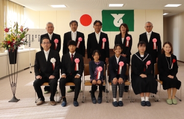 写真：村表彰式