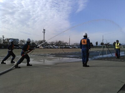 写真：消防団　操法