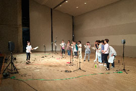 写真：9月3日「フラウェンコーアとびしま」によるレコーディング