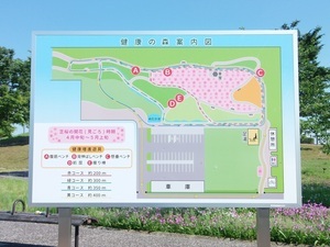 写真:健康の森案内板