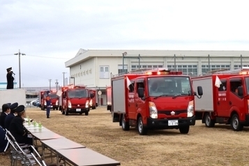 写真：飛島村観閲式4