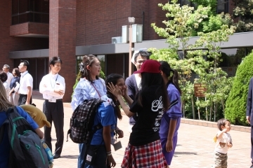 写真：リオビスタ市姉妹都市交流団離村式3