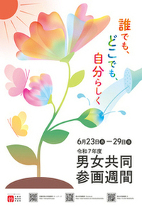 写真：男女共同参画週間ポスター