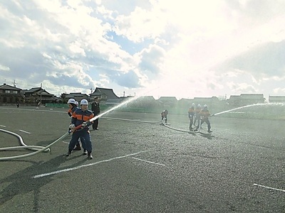 ポンプ操法の写真